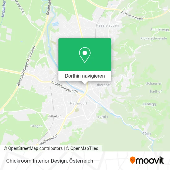 Chickroom Interior Design Karte