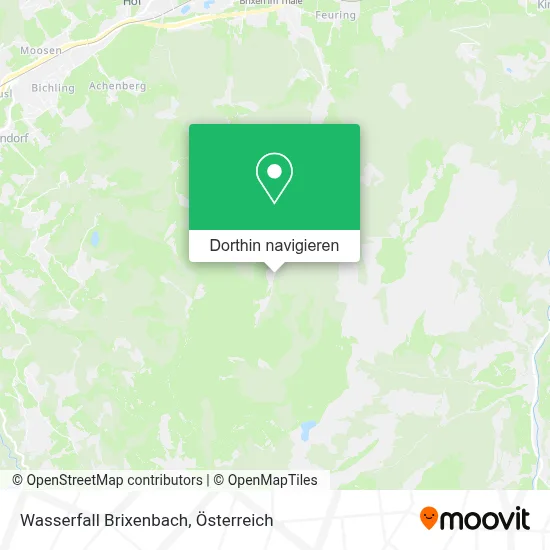Wasserfall Brixenbach Karte