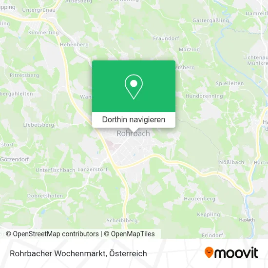 Rohrbacher Wochenmarkt Karte