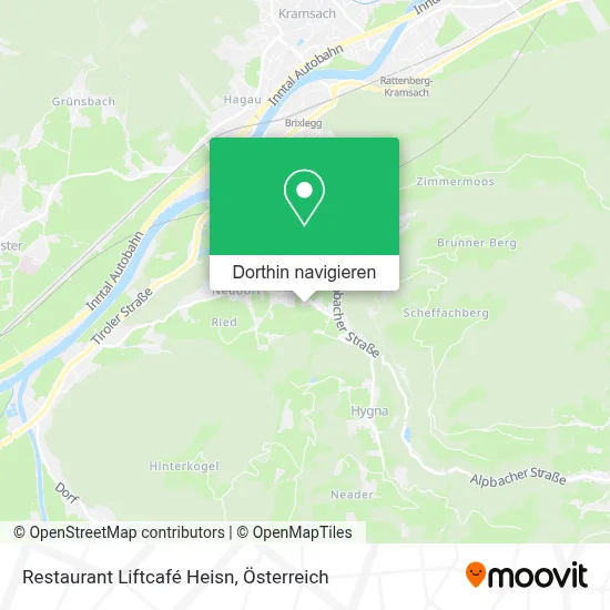 Restaurant Liftcafé Heisn Karte