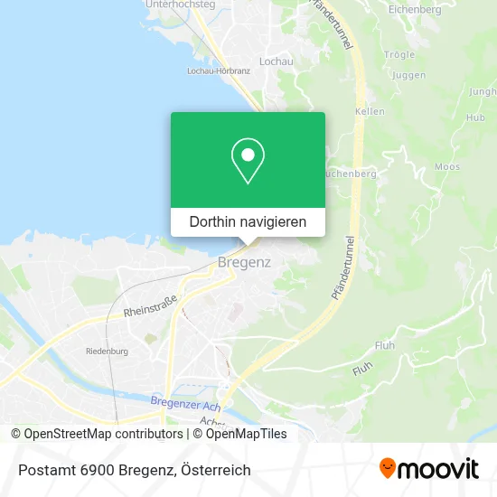 Postamt 6900 Bregenz Karte
