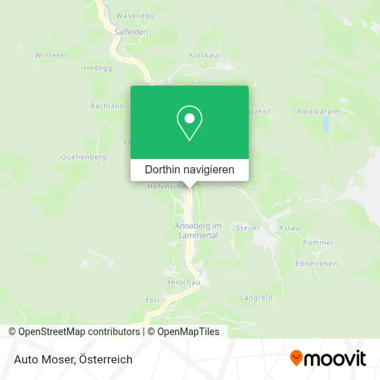 Auto Moser Karte