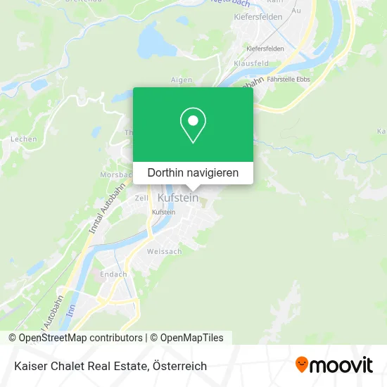 Kaiser Chalet Real Estate Karte