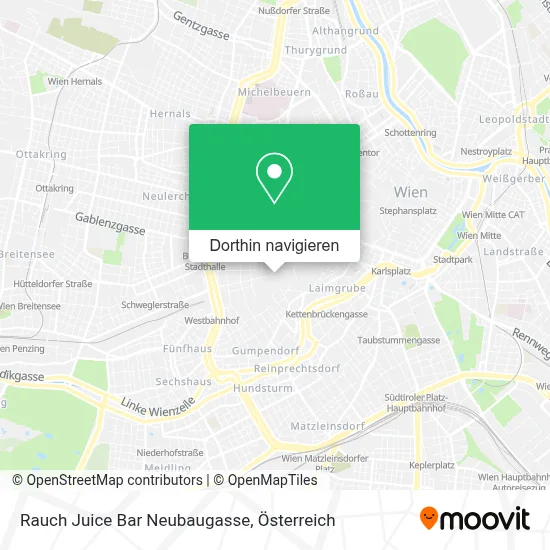 Rauch Juice Bar Neubaugasse Karte