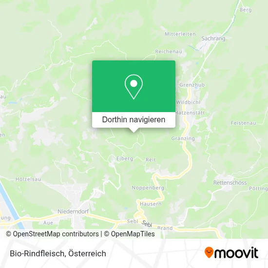 Bio-Rindfleisch Karte