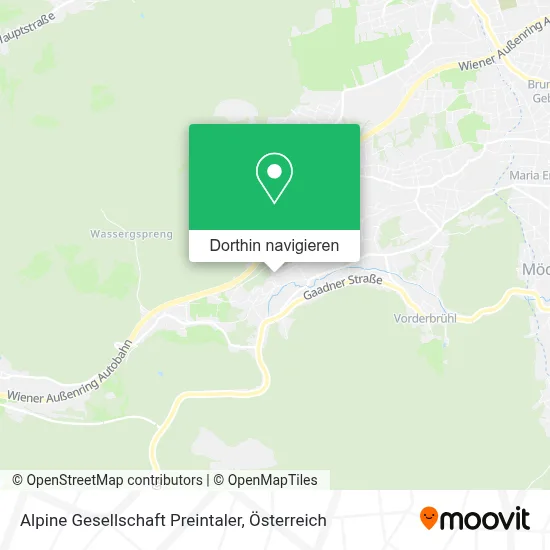Alpine Gesellschaft Preintaler Karte