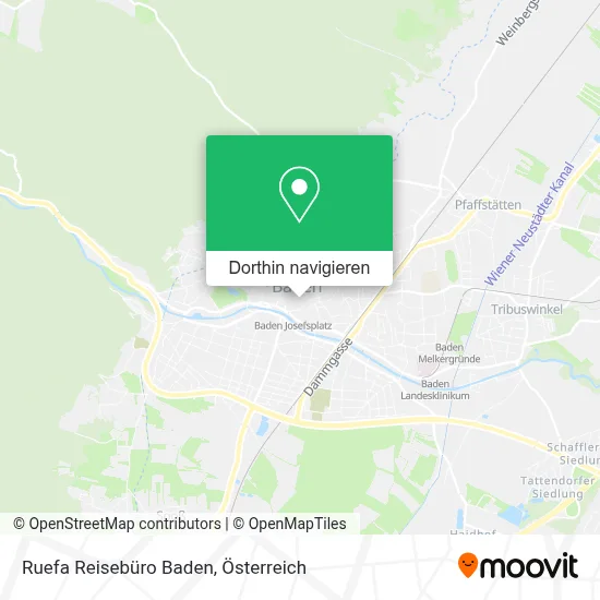 Ruefa Reisebüro Baden Karte