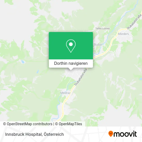 Innsbruck Hospital Karte