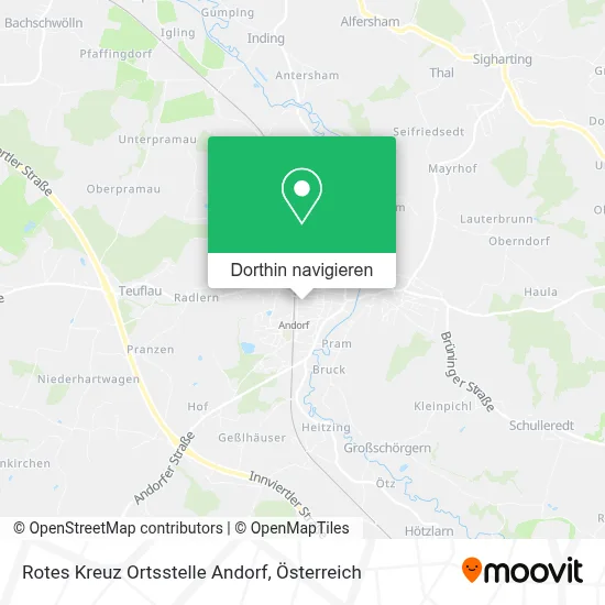 Rotes Kreuz Ortsstelle Andorf Karte