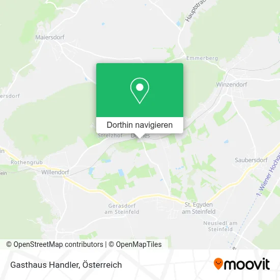 Gasthaus Handler Karte