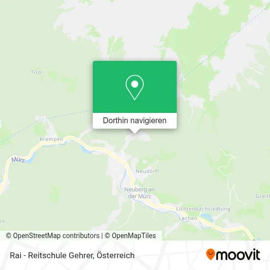 Rai - Reitschule Gehrer Karte
