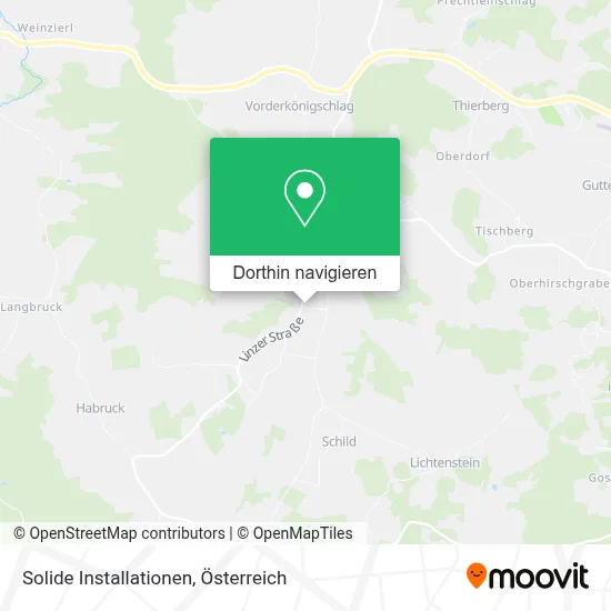 Solide Installationen Karte