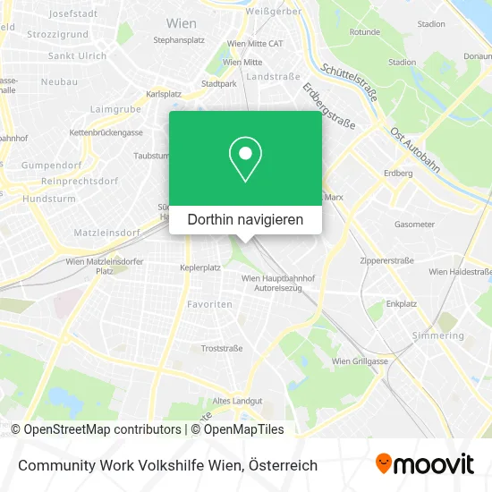 Community Work Volkshilfe Wien Karte
