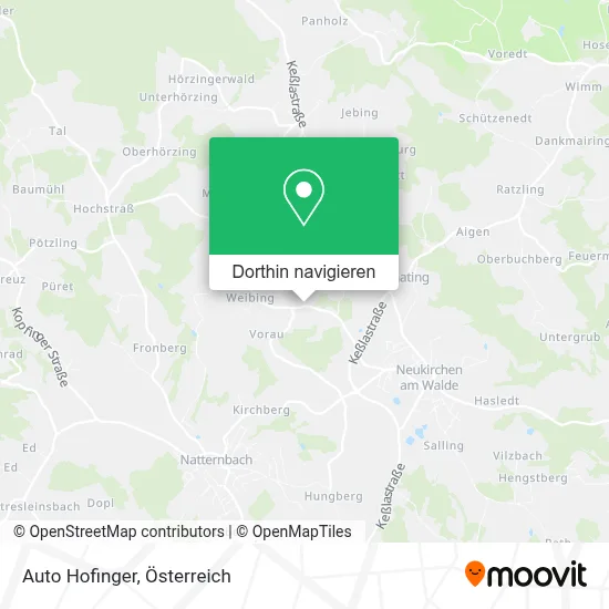 Auto Hofinger Karte