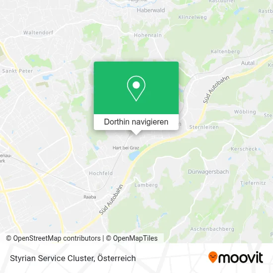 Styrian Service Cluster Karte