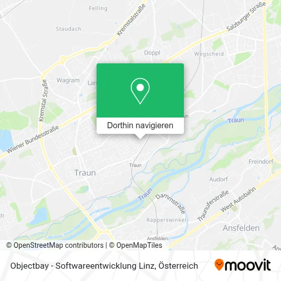 Objectbay - Softwareentwicklung Linz Karte