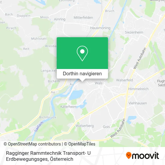 Ragginger Rammtechnik Transport- U Erdbewegungsges Karte