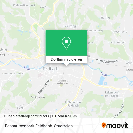 Ressourcenpark Feldbach Karte