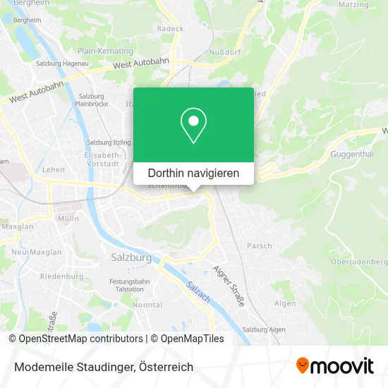 Modemeile Staudinger Karte