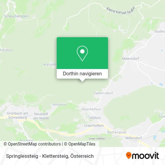 Springlessteig - Klettersteig Karte