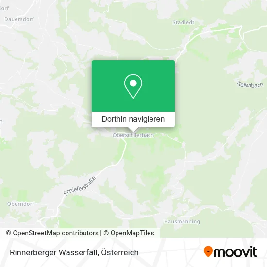 Rinnerberger Wasserfall Karte
