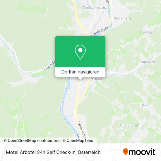 Motel Arbotel 24h Self Check-In Karte