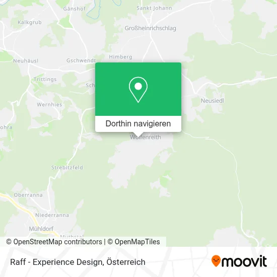 Raff - Experience Design Karte
