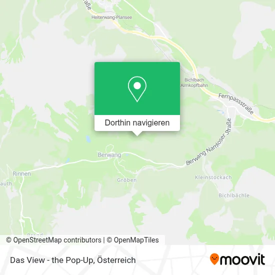Das View - the Pop-Up Karte