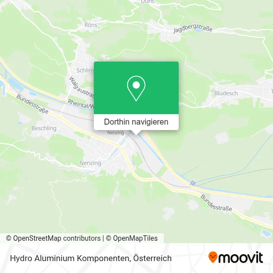 Hydro Aluminium Komponenten Karte