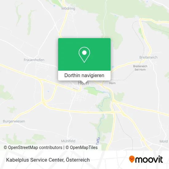 Kabelplus Service Center Karte