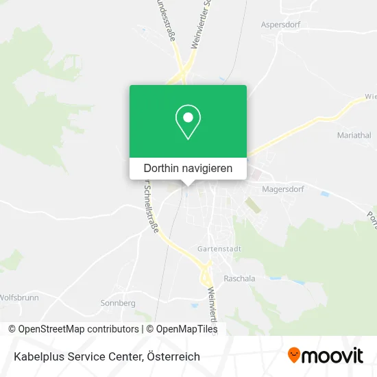 Kabelplus Service Center Karte