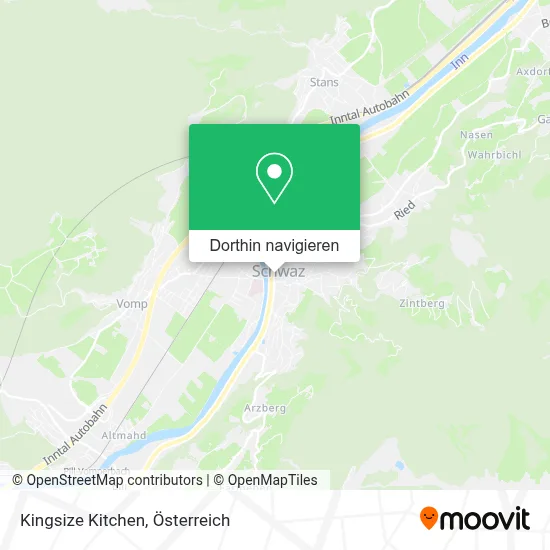 Kingsize Kitchen Karte
