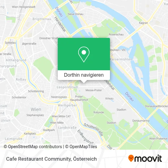 Cafe Restaurant Community Karte