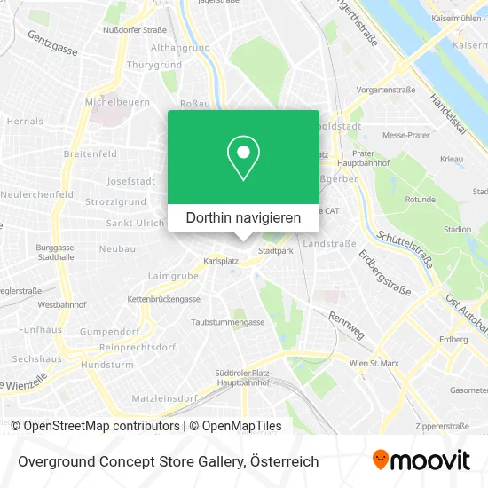Overground Concept Store Gallery Karte