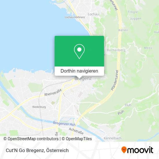 Cut'N Go Bregenz Karte