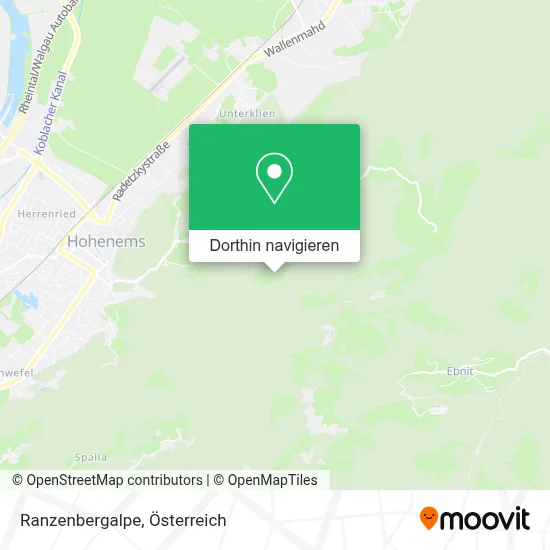 Ranzenbergalpe Karte