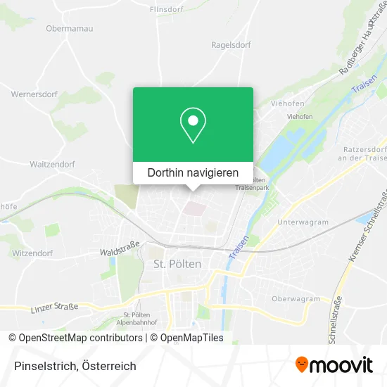 Pinselstrich Karte