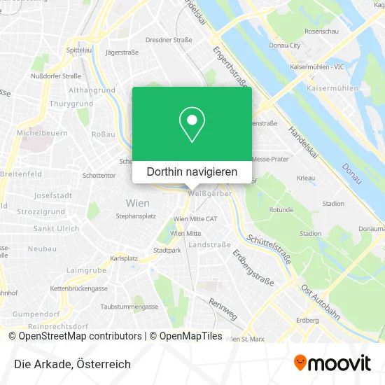 Die Arkade Karte