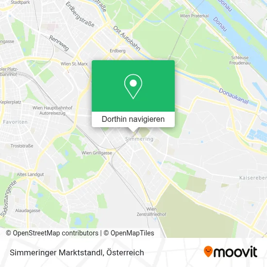 Simmeringer Marktstandl Karte