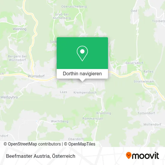 Beefmaster Austria Karte