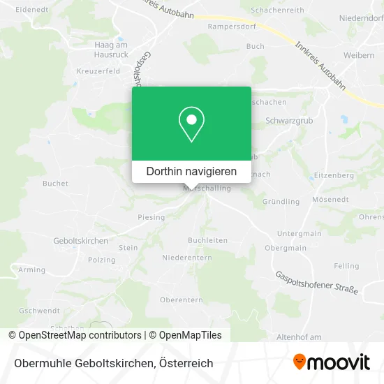 Obermuhle Geboltskirchen Karte