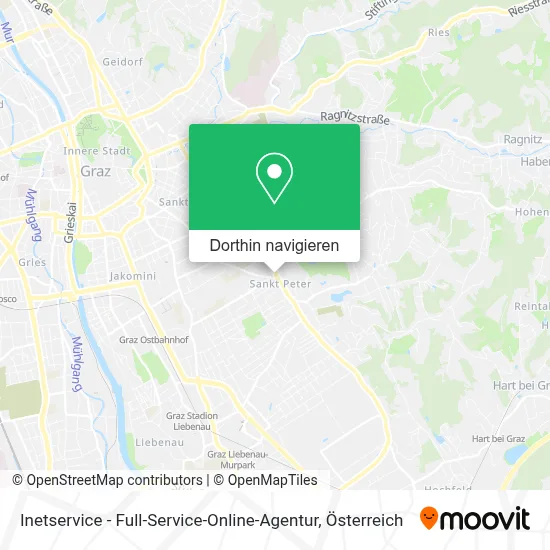 Inetservice - Full-Service-Online-Agentur Karte