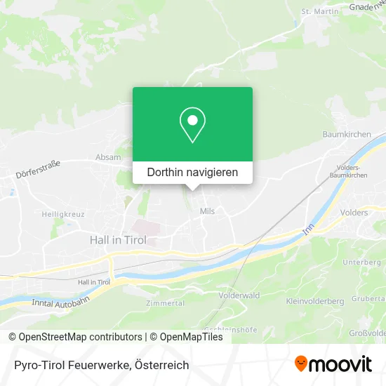 Pyro-Tirol Feuerwerke Karte
