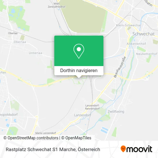 Rastplatz  Schwechat S1   Marche Karte
