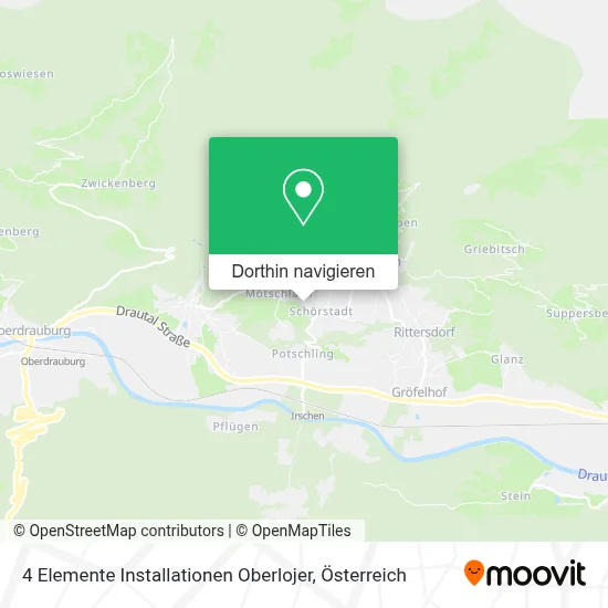 4 Elemente Installationen Oberlojer Karte