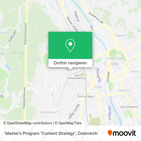Master's Program "Content Strategy" Karte