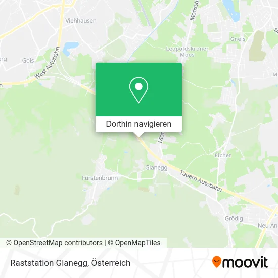 Raststation Glanegg Karte