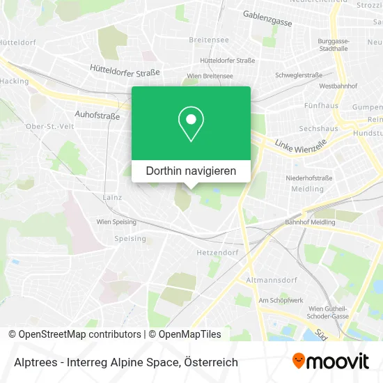 Alptrees - Interreg Alpine Space Karte