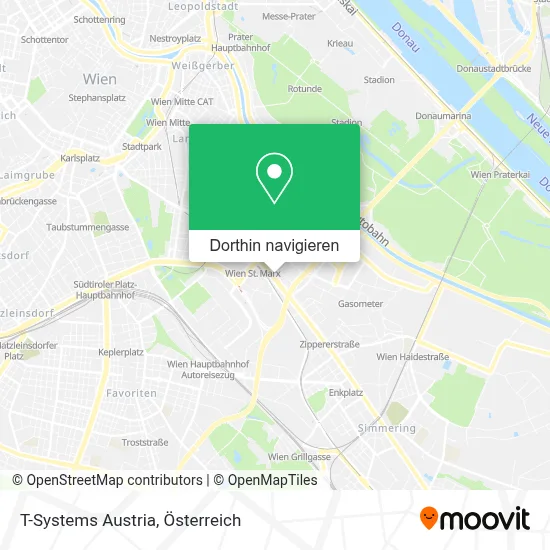 T-Systems Austria Karte