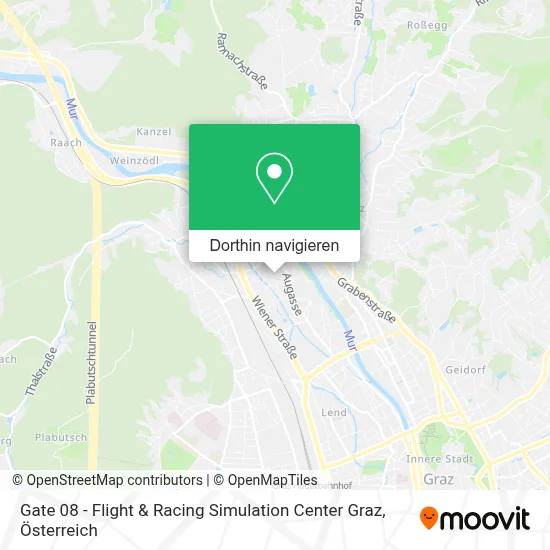 Gate 08 - Flight & Racing Simulation Center Graz Karte